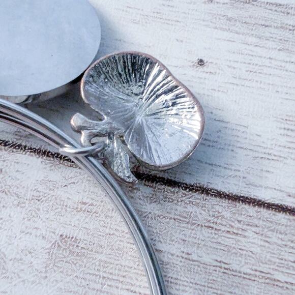 Silver Tone Handprint on my Heart Bracelet - Picture 4 of 4